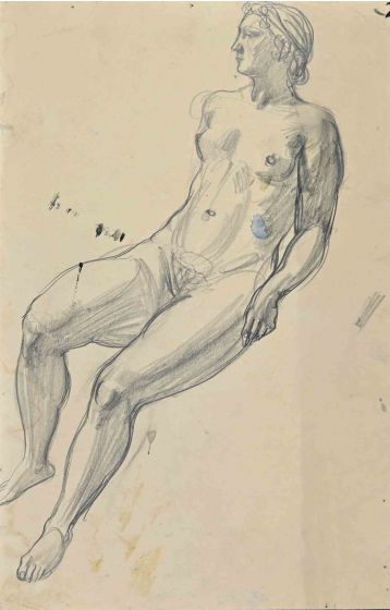 Sketch Of Nude Man