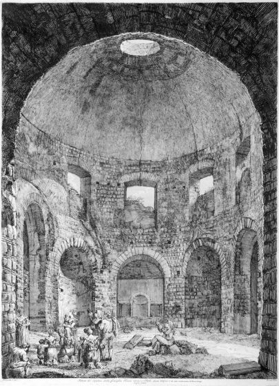 Luigi Rossini, Interno del Sepolcro della famiglia Tossia vicino a Tivoli. Roma, 1825