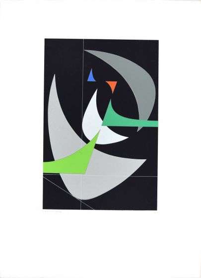 Crescent Moon by Luigi Veronesi - Contemporary Artwork