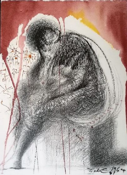 Sedet sola civitas plena populo - From "Biblia Sacra" by Salvador Dalì - Surrealist Artwork 