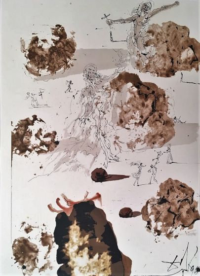 Omnes gentes in valle Iosaphat - From "Biblia Sacra" by Salvador Dalì - Surrealist Artwork 