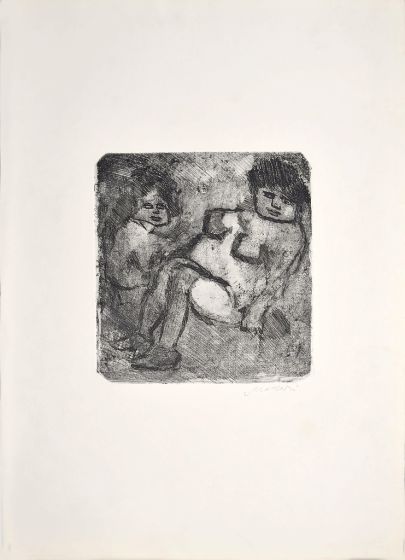 Black and White Nudes by Mino Maccari - Contemporary Artwork