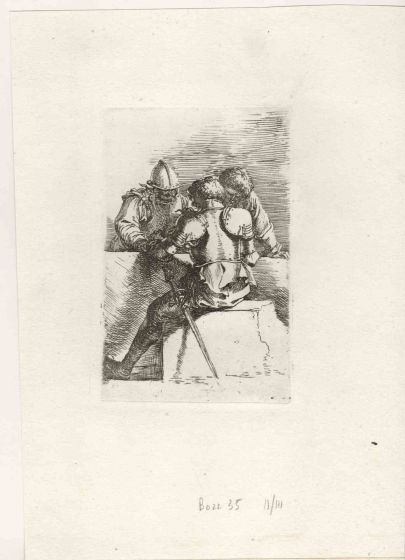 Three Engravings Of  Soldiers