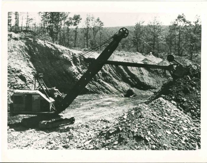 Strip Mining in American Coal - American Vintage Photograph