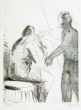 Giacomo Manzù, Artwork, Modern Art, Etching, Touchstone Suite, Italian Art, Print, Painter with Model II