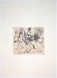 The Fellowship is an original Vintage Offset Print on ivory-colored paper, realized by Franco Gentilini (Italian Painter, 1909-1981), in Late 20th Century.