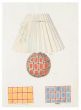 "Lamp and Decoration" 1890s  is an original watercolor drawing on ivory-colorated paper by Anonymous Artist of XIX Century.