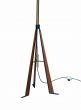 Teak and Murano Floor Glass Lamp - SOLD