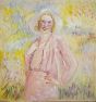 Woman in pink by Antonio Feltrinelli - Modern Artwork