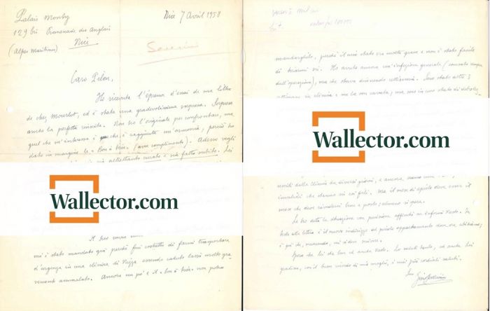 Autograph Letter by Gino Severini - Modern Art Manuscript