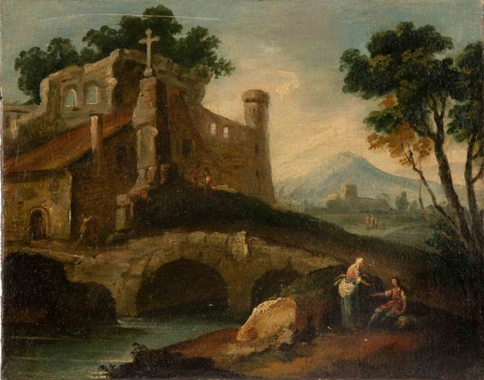 River Landscape with Bystanders