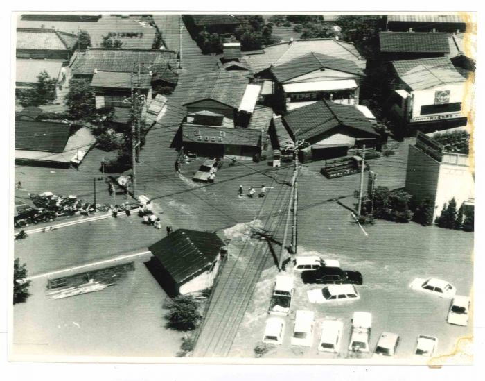 Flood in Shimodate - Japan - Photograph 