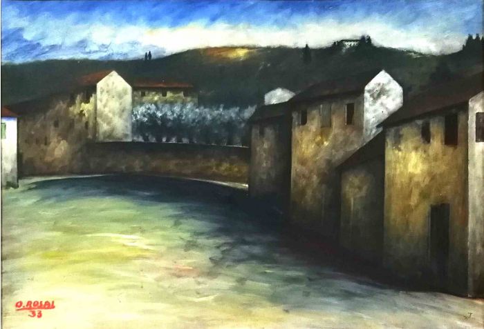 Tuscan Landscape - Ottone Rosai - Modern Art