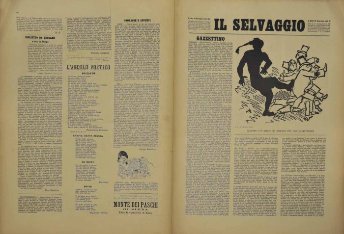 "Il Selvaggio no.10- 1934", Illustrated by Mino Maccari- Art Magazine