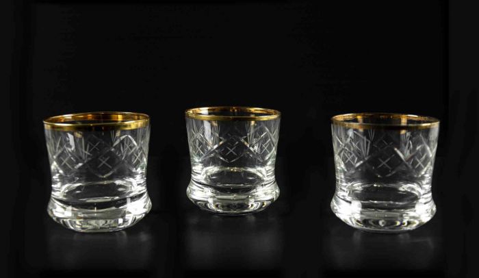 Set of 3 Vintage Glasses 