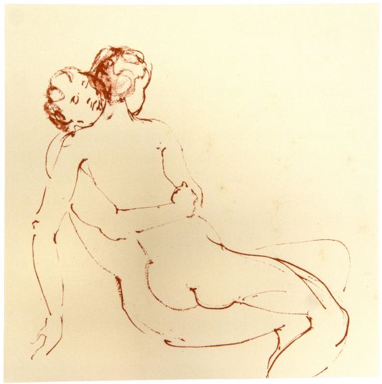 The Couple by Leonor Fini - Contemporary Artwork