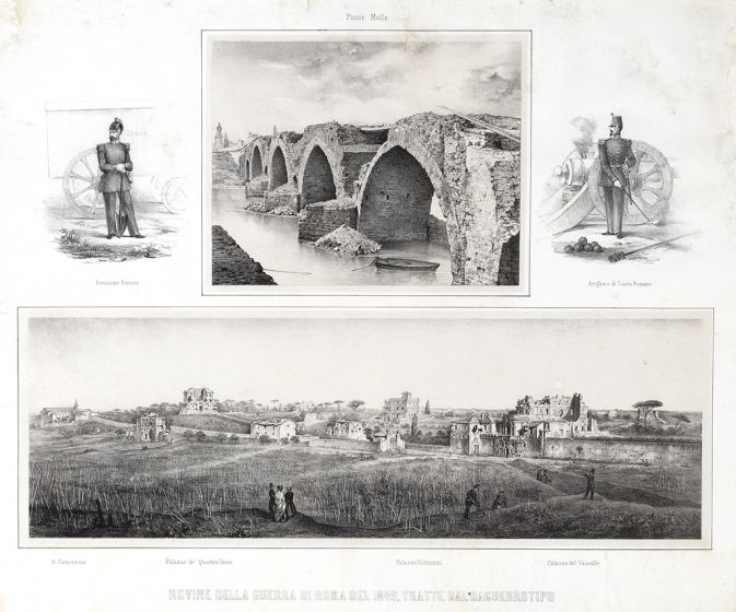 Ruins Of War In Rome by Anonymous - Old Master Artwork 