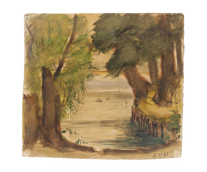 "Landscape" by Jean-Raym Delpech - Modern Artwork