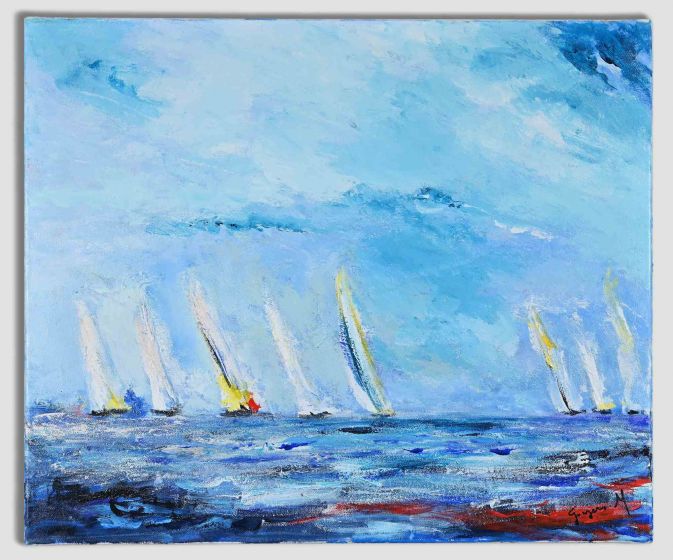 Come on Guys - Martine Goeyens - Contemporary Artwork