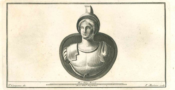 Athena Goddess Armed - Vincenzo Campana - Old Master's Artwork