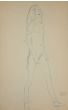 Nude of a Young Girl (Red and blue pencil) - SOLD