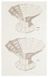 "Cup"  is an original China ink and watercolor drawing on ivory-colorated paper by Anonymous French Artist of XIX Century.