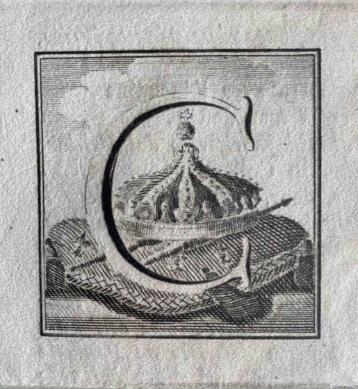 Antiquities of Herculaneum  - Letter of the Alphabet  C