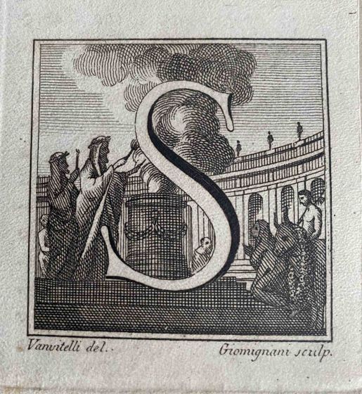 Antiquities of Herculaneum  - Letter of the Alphabet S