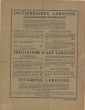 First issue of L'Art Vivant 1925 - back - Les Nouvelles littéraires - Larousse