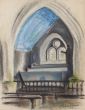 Interior Of A Chapel by Pierre Segogne - Contemporary Artworks 