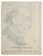 "Portrait" is an original drawing in mixed media on paper, realized by an Anonymous Artist of the XX Century (BACK OF THE DRAWING)