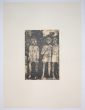 Girls is an original print in Etching technique on ivory-colored paper, realized by Franco Gentilini (Italian Painter, 1909-1981), in Second Half 20th Century.