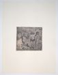 Family Scene is an original Vintage Offset Print on ivory-colored paper, realized by Franco Gentilini (Italian Painter, 1909-1981), in Late 20th Century.