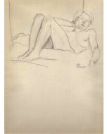 Lying Nude Figure -  Ernest Rouart - Modern Art