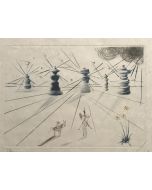 Don Quichotte et les moulins à vent - SOLD