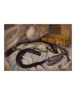 Still Life with Fishes by an Italian artist of XIX century - Modern Artwork