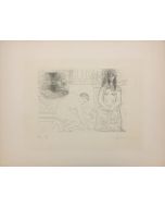 Peintre Ramassant Son Pinceau