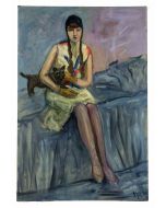 Girl with Dog