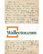 GALA and DALI, Autograph Postcard signed by Dali. Cadaques, 28 July 1934. back Postcard. Excellent condition