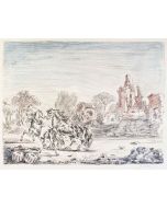 Cavalli e Rovine by Giorgio de Chirico - Surrealism