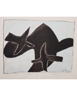 The Black Birds by Georges Braque - Contemporary Artwork