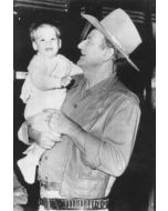 John Wayne with his grandson
