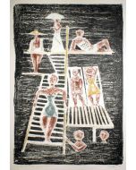 Il Trampolino by Massimo Campigli - Modern Artwork