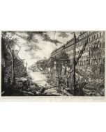 G.B. Piranesi, Veduta del Porto di Ripa Grande, Etching, 1753.