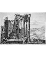 L. Rossini, Altra Veduta del Tempio della Sibilla di Tivoli, 1824.