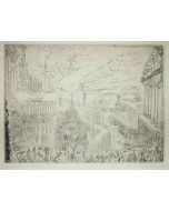 Capture of a strange town by James Ensor - Modern Art Artwork