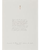 Vecchio non far che presso a queste navi.... by Jannis Kounellis - Contemporary Art