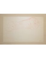 Sleeping Woman (Red Pencil) - SOLD