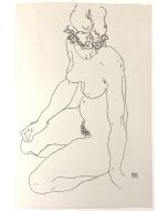 Kneeling Female Nude, Turning to the Right