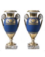 Cobalt Porcelain Vases by Anonymous - Decorative Object